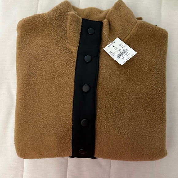 J. Crew Factory Quilted Sherpa Half Zip - Picture 4 of 16